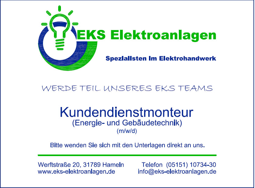 Photovoltaik und Elektrotechnik für den Raum Hameln von Ihrem Spezialisten für Elektro und Elektrotechnik aus Hameln: EKS Elektroanlagen in Hameln